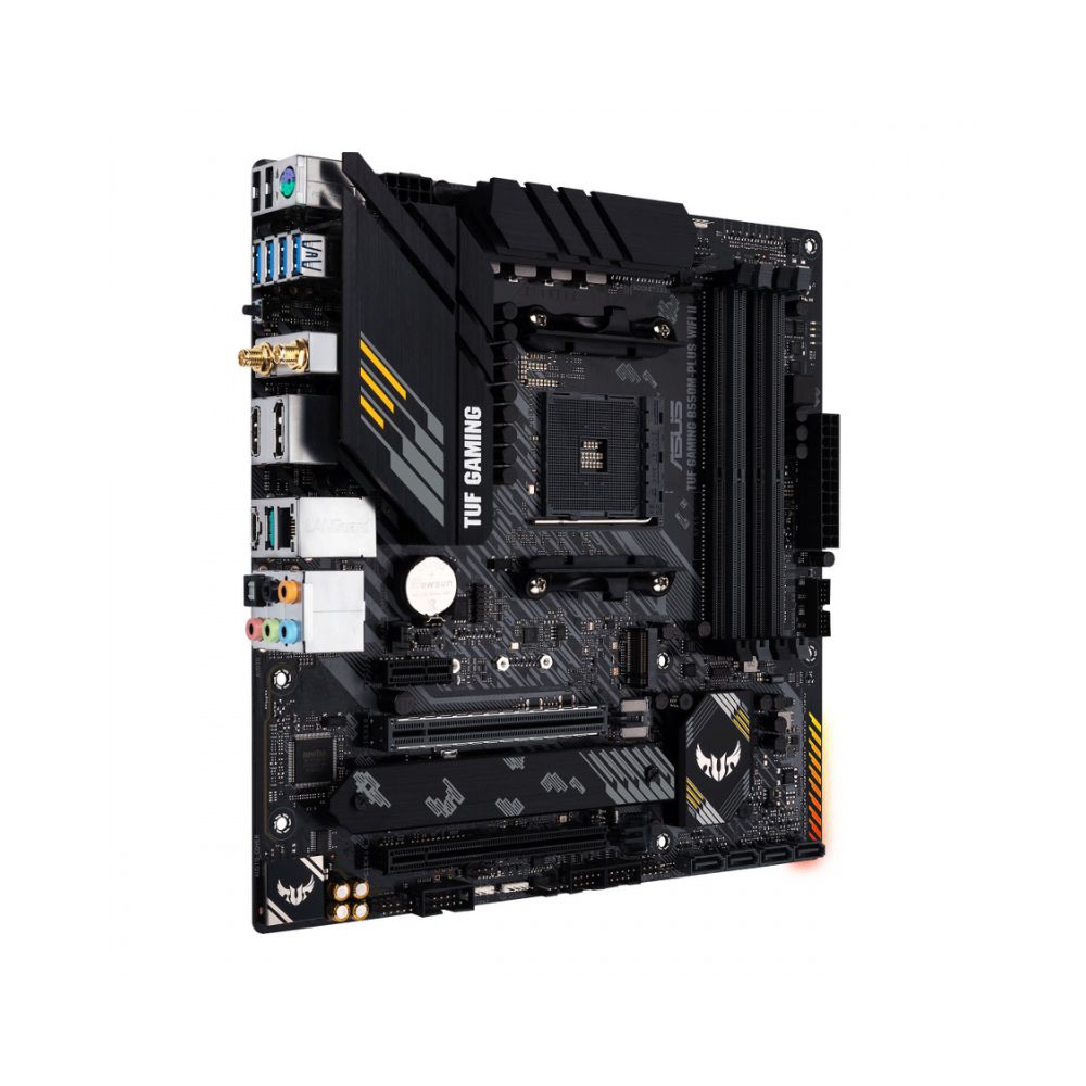 Tarjeta Madre ASUS TUF GAMING B550M-PLUS WIFI II | Micro-ATX | AM4 | B550 | HDMI | WiFi 6