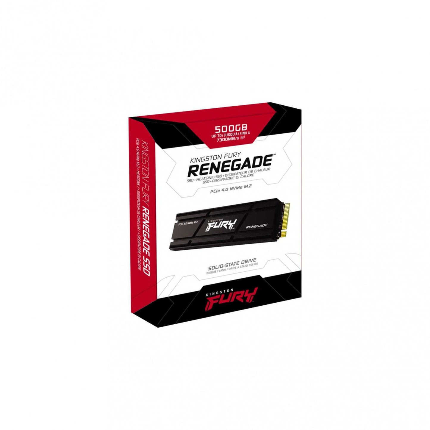 SSD Kingston FURY Renegade NVMe, 500GB, PCI Express 4.0, M.2 - Listo para PS5