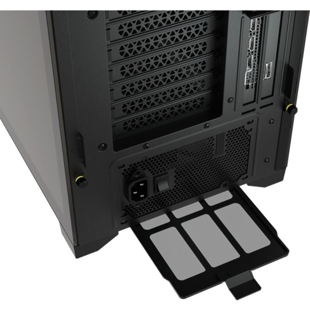 Gabinete Corsair iCUE 5000X con Ventana RGB Midi-Tower ATX/EATX/ITX USB 3.0 sin Fuente Negro