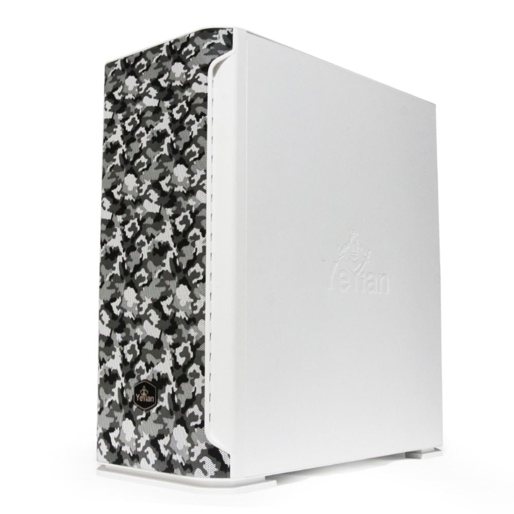 Gabinete Yeyian Hollow 2500 Midi-Tower ATX/EATX/ITX/Micro ATX RGB USB 3.0 Negro/Blanco