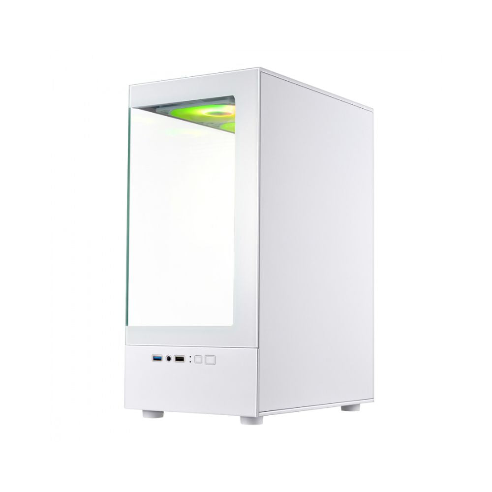 Gabinete Xzeal XZGAZNY1W Blanco | Mini Tower | Micro-ATX/Mini-ITX | USB 2.0/3.0 | Sin Fuente | 1 Ventilador