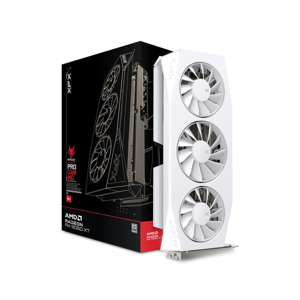 Tarjeta de video XFX RX 9060 XT 16GB | PCIe 5.0 | 128-bit GDDR6 | RDNA 4 | Gaming GPU