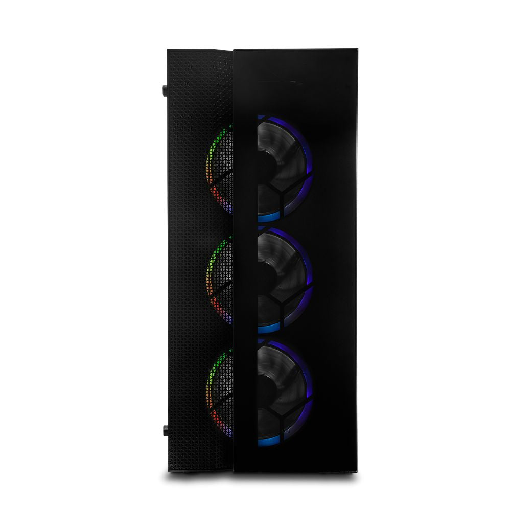 Gabinete Yeyian Rapture 2500 Midi-Tower ATX/Micro ATX/Mini-ITX ARGB USB 2.0/3.0 Negro