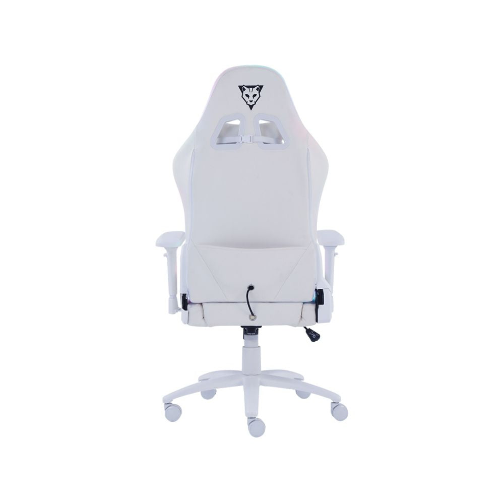 Silla Gamer RGB Ocelot Gaming ORGB-WHITE THUNDRA Blanco | Hasta 150 kg | Reclinable 90°–155°