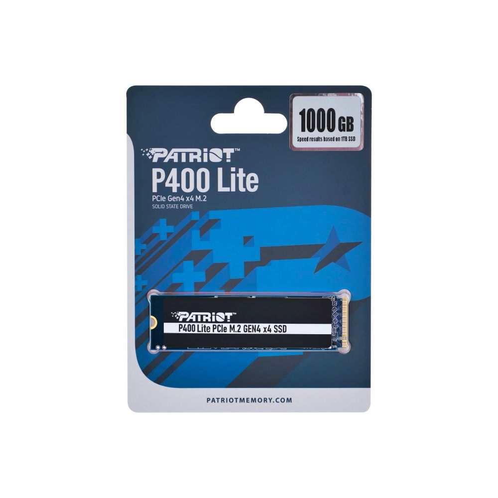SSD Patriot P400 Lite 1TB | PCIe 4.0 NVMe | 3500MB/s Lectura | 2700MB/s Escritura | M.2 2280
