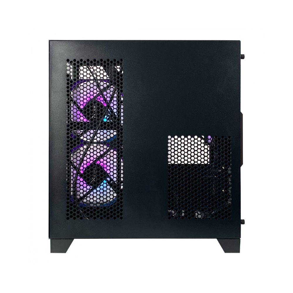 Gabinete Xzeal Panzer II Cubo Negro | Midi Tower | Micro-ATX | USB 2.0/3.0 | Sin Fuente | 3 Ventiladores