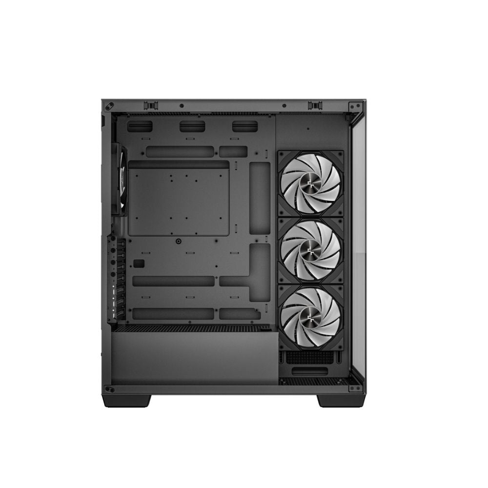 Gabinete DeepCool CG580 4F Negro | Midi Tower | ATX/Micro-ATX/Mini-ITX | USB 3.0 | Sin Fuente | 4 Ventiladores