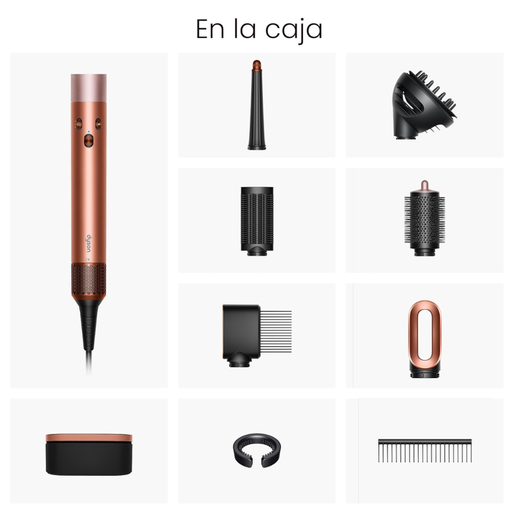 Estilizador y Secador de Cabello Dyson Airwrap I.D. Multi-Styler | Sistema de Estilizado Multifuncional | Edición Ámbar Sedoso