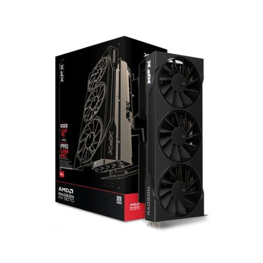 Tarjeta de video XFX RX 9070 Speedster SWIFT Triple Fan 16GB | AMD RDNA 4 | PCIe 5.0 | 256-bit GDDR6 | Triple Fan