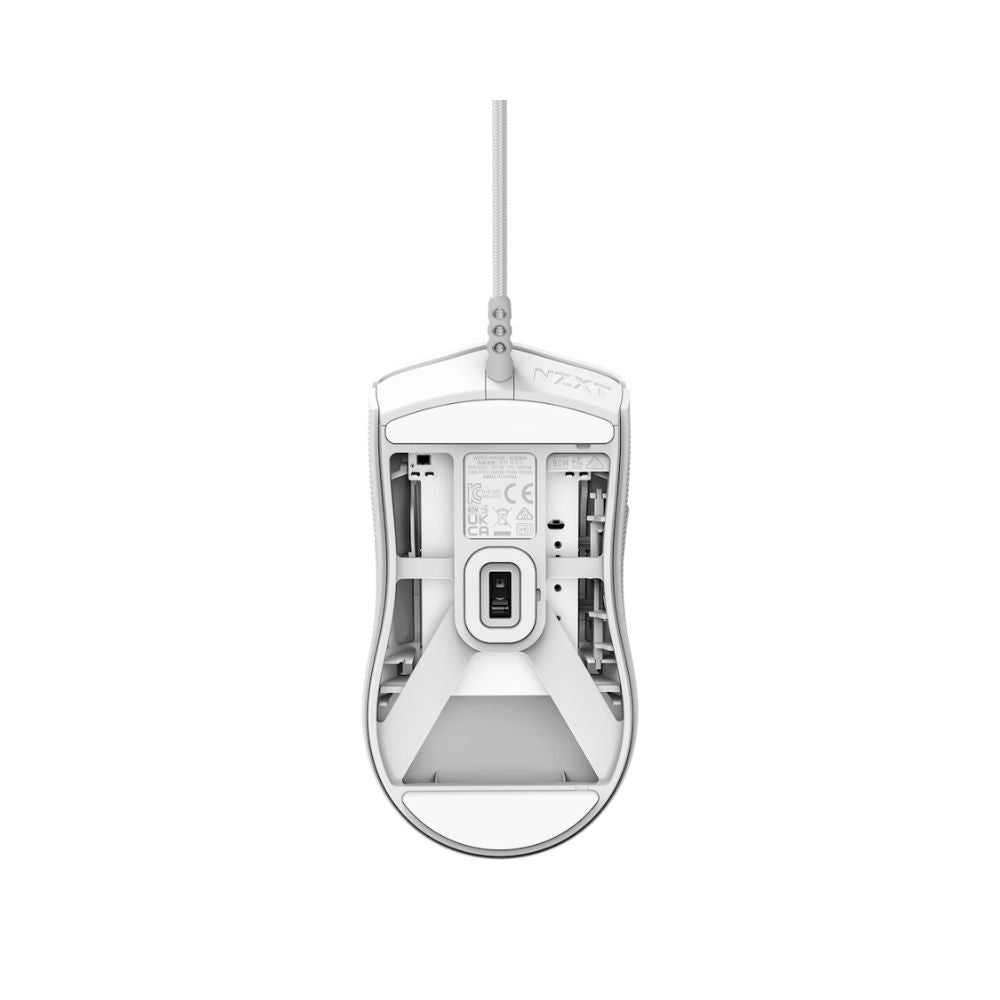Mouse Gamer Ergonómico NZXT Lift 2 Symm | Alámbrico | Óptico | 26000 DPI | USB-A | Blanco
