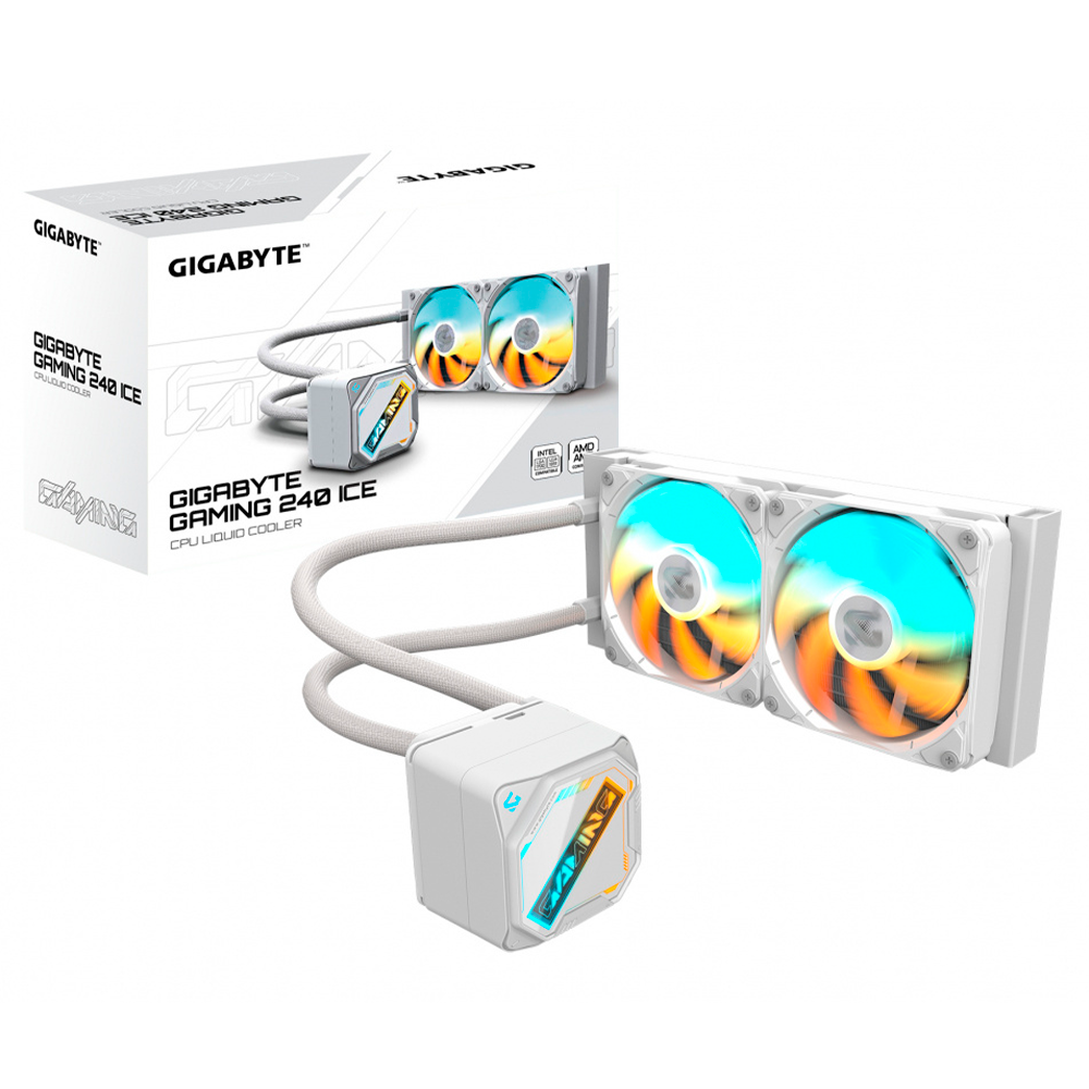 Sistema de Enfriamiento Líquido - Gigabyte GME 240I ARGB | 240mm | Blanco | GP-GIGABYTE GME 240I