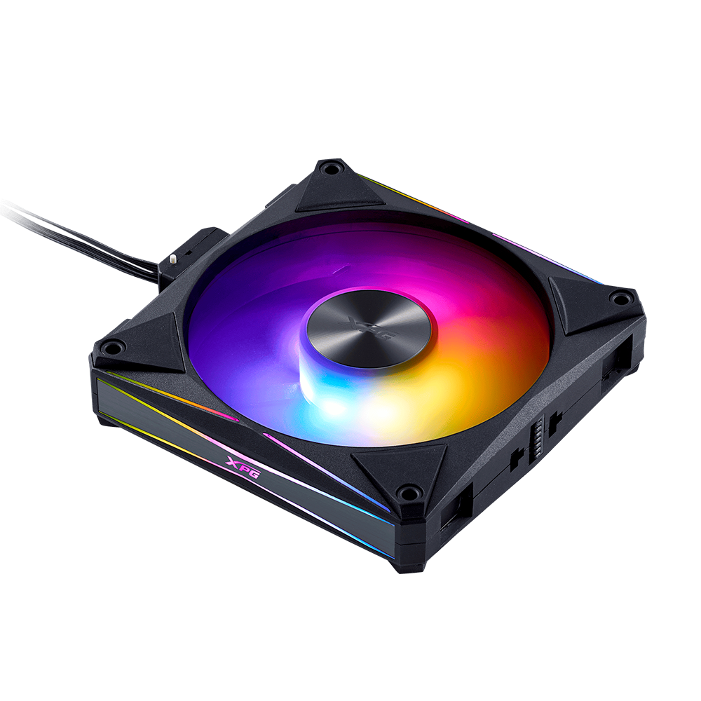 Kit de Ventiladores - XPG HURRICANE MAG 120 | 120mm | Pack de 4 | PWM ARGB | Negro