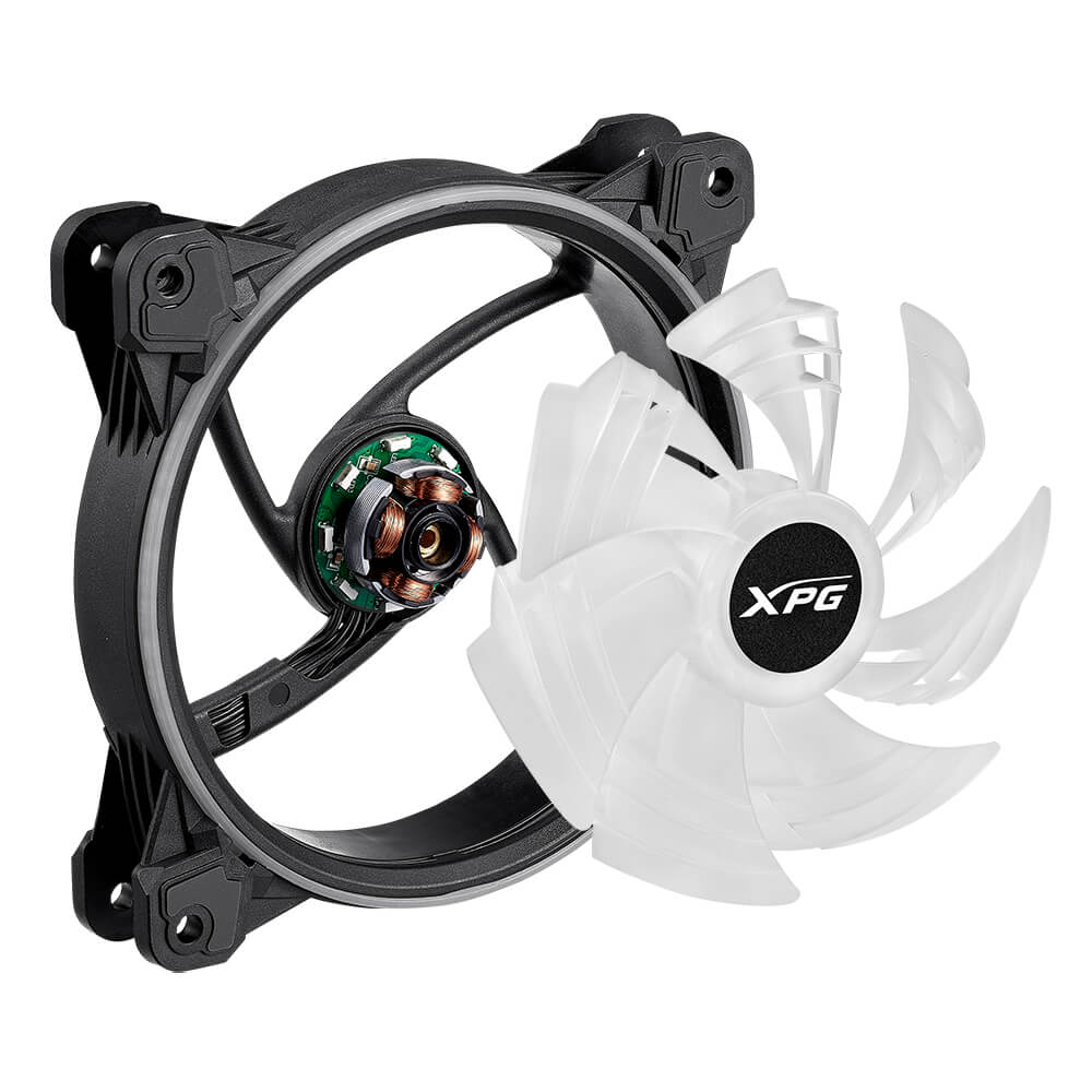 Ventilador para Gabinete - XPG HURRICANE 120 ARGB PWM | 120mm | Individual | Negro