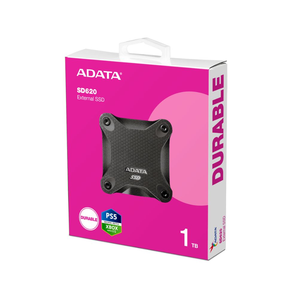 SSD Externo ADATA SD620 1TB | USB 3.2 Gen2 | 520MB/s Lectura | 460MB/s Escritura | Externo