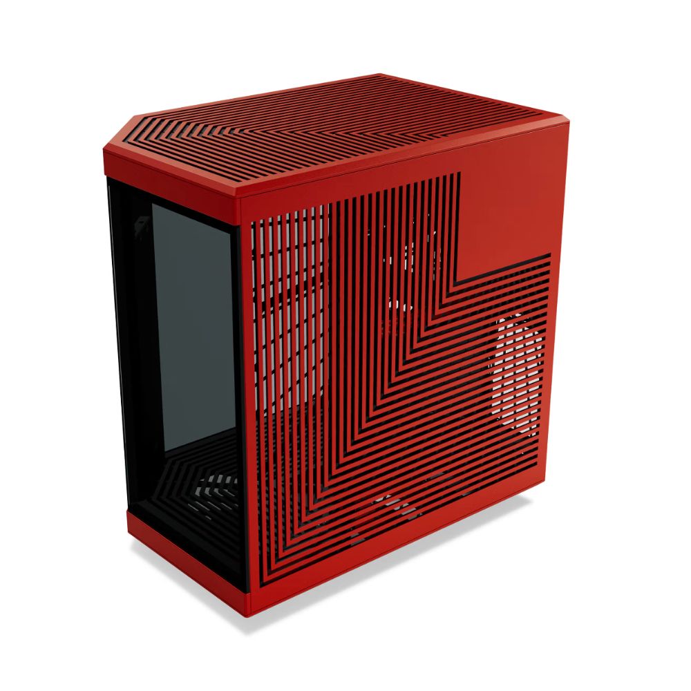 Gabinete HYTE Y70 Touch Infinite CS-HYTE-Y70TTI-RB, Black Cherry, Media Torre, Pantalla LCD Touch 14.9", Cable Riser PCIe 4.0 Incluido, USB Tipo-C, Sin Fuente