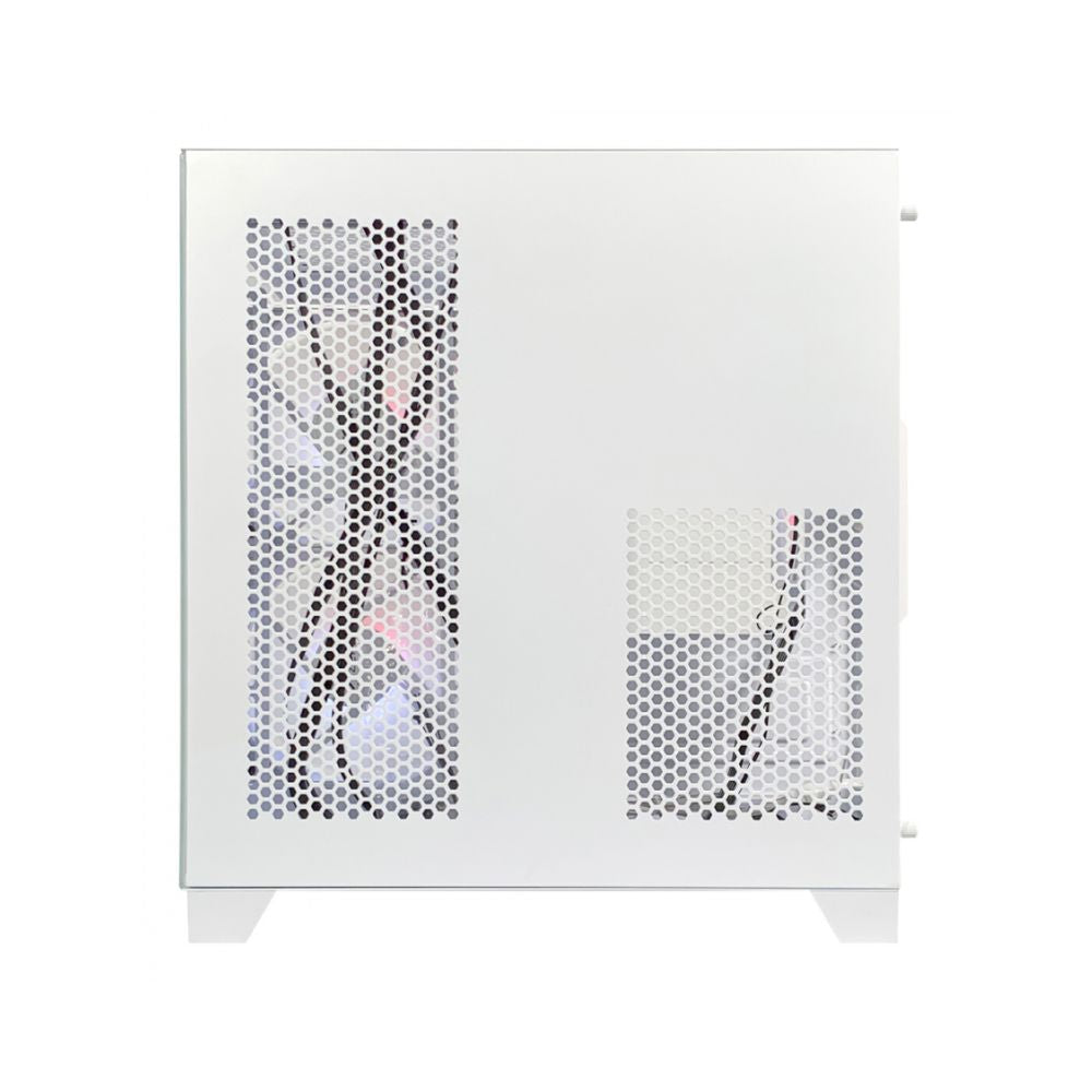 Gabinete Xzeal Panzer II Cubo Blanco | Mini Tower | Micro-ATX | USB 2.0/3.0 | Sin Fuente | 3 Ventiladores