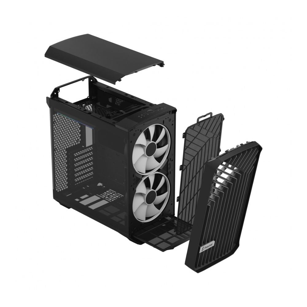 Gabinete Fractal Design Torrent Compact Negro | Full Tower | ATX/EATX/Micro-ATX/Mini-ITX/SSI-CEB | USB 3.0 | Sin Fuente | 2 Ventiladores