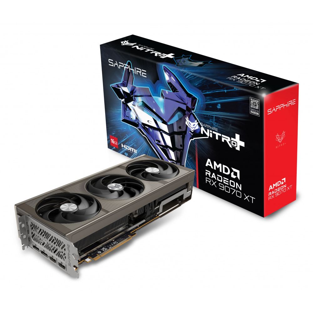 Tarjeta de Video Sapphire AMD Radeon RX 9070 XT GAMING 16GB 256-bit GDDR6 PCI Express x16 5.0