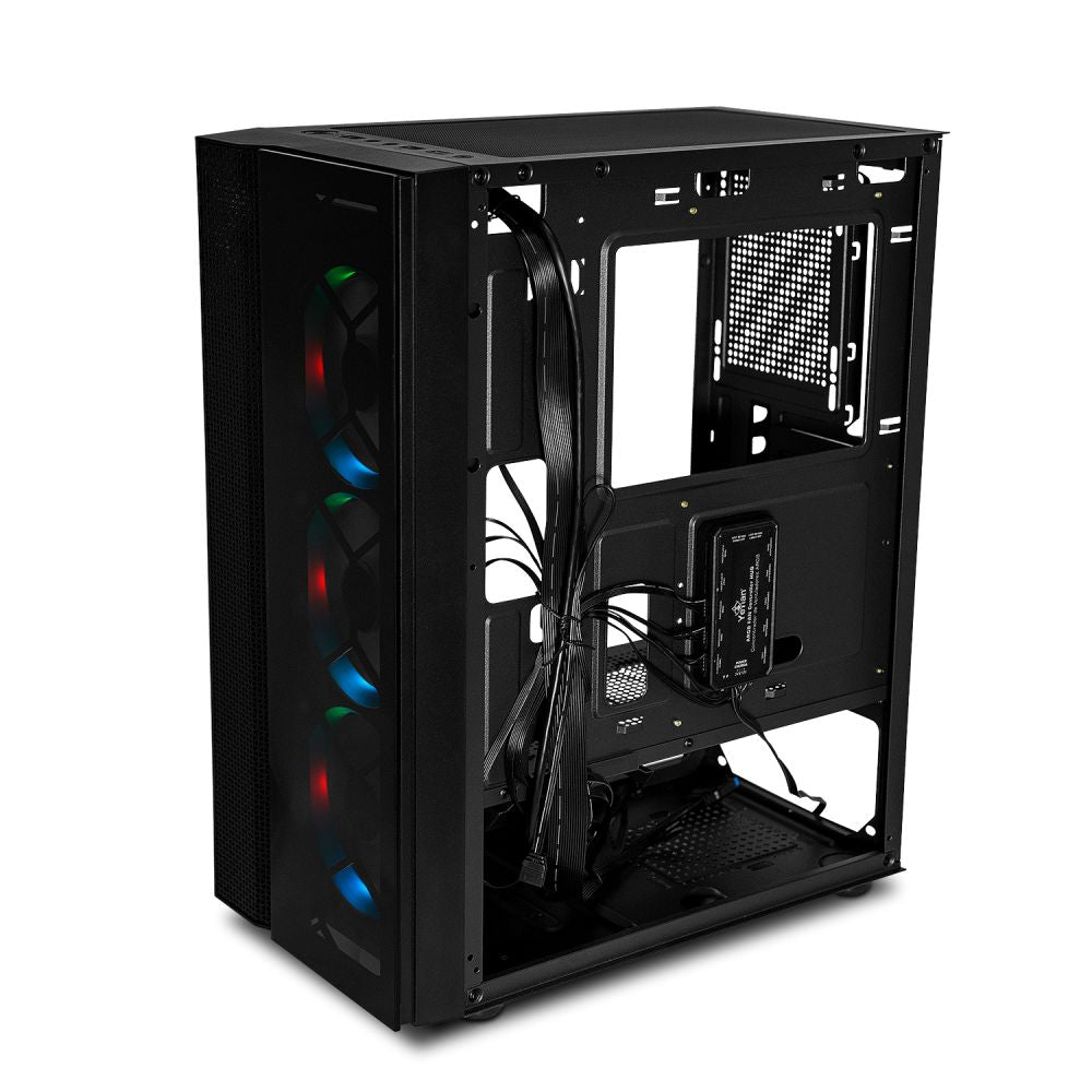 Gabinete Yeyian Rapture 2500 Midi-Tower ATX/Micro ATX/Mini-ITX ARGB USB 2.0/3.0 Negro