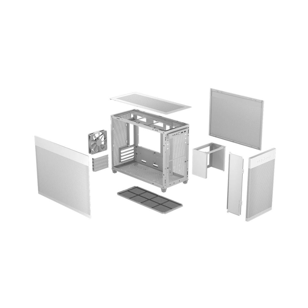 Gabinete ASUS Prime AP201 Blanco | Micro Tower | Micro-ATX/Mini-ITX | USB 3.0 | Sin Fuente