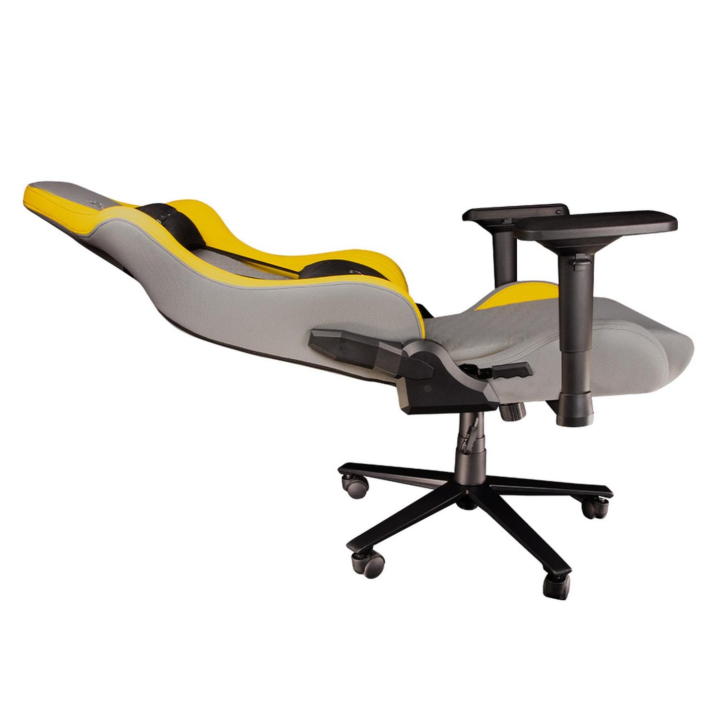 Balam Rush Silla Gamer Thunder Tour, hasta 150Kg, Gris/Amarillo