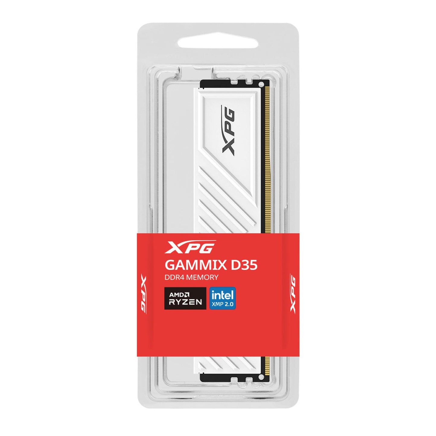 Memoria RAM XPG Gammix D35 DDR4, 3200MHz, 8GB, CL16, XMP, Blanco