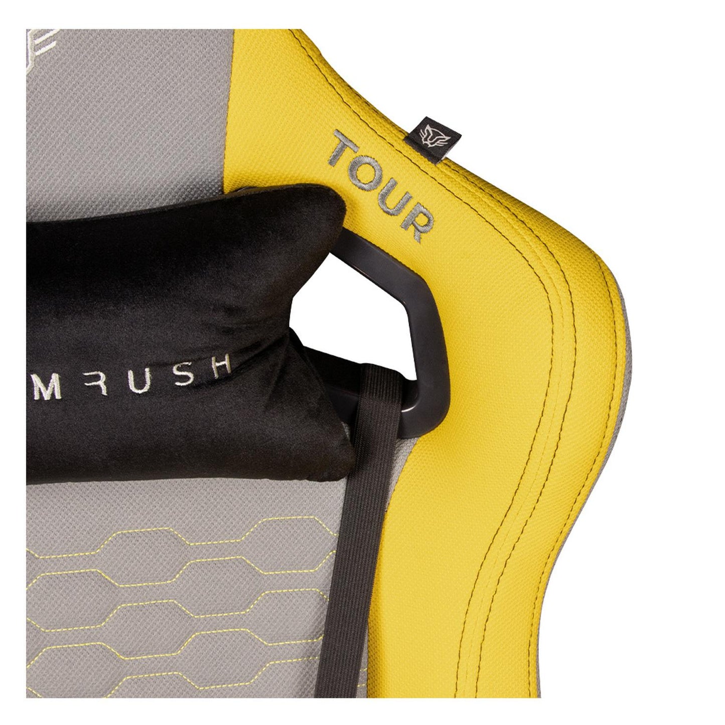 Balam Rush Silla Gamer Thunder Tour, hasta 150Kg, Gris/Amarillo