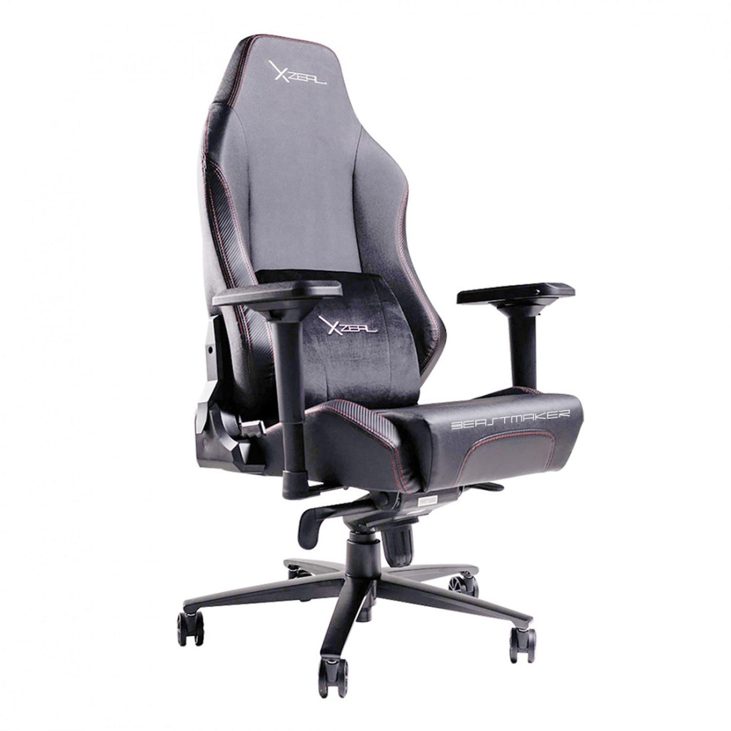 Silla Gamer XZ40B, hasta 150Kg, Negro/Blanco