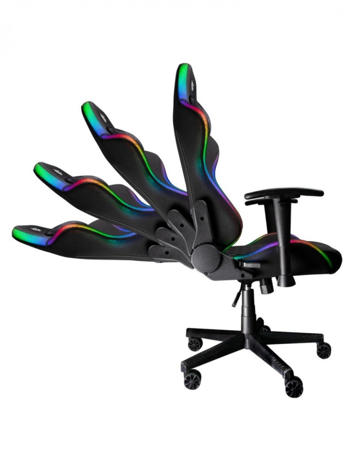 Balam Rush Silla Gamer Lighting Rush Azender RGB, hasta 120Kg, Negro