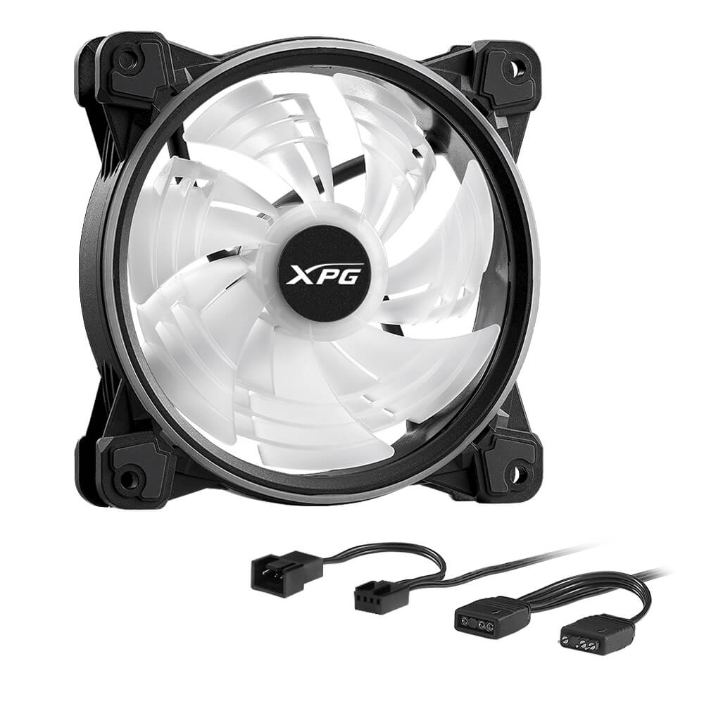 Ventilador para Gabinete - XPG HURRICANE 120 ARGB PWM | 120mm | Individual | Negro