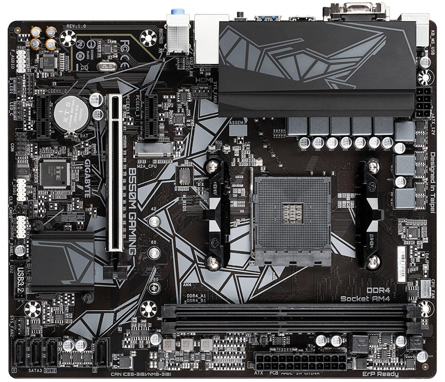 Tarjeta Madre Gigabyte Micro ATX B550M Gaming, S-AM4, AMD B550, HDMI, 64GB DDR4 para AMD