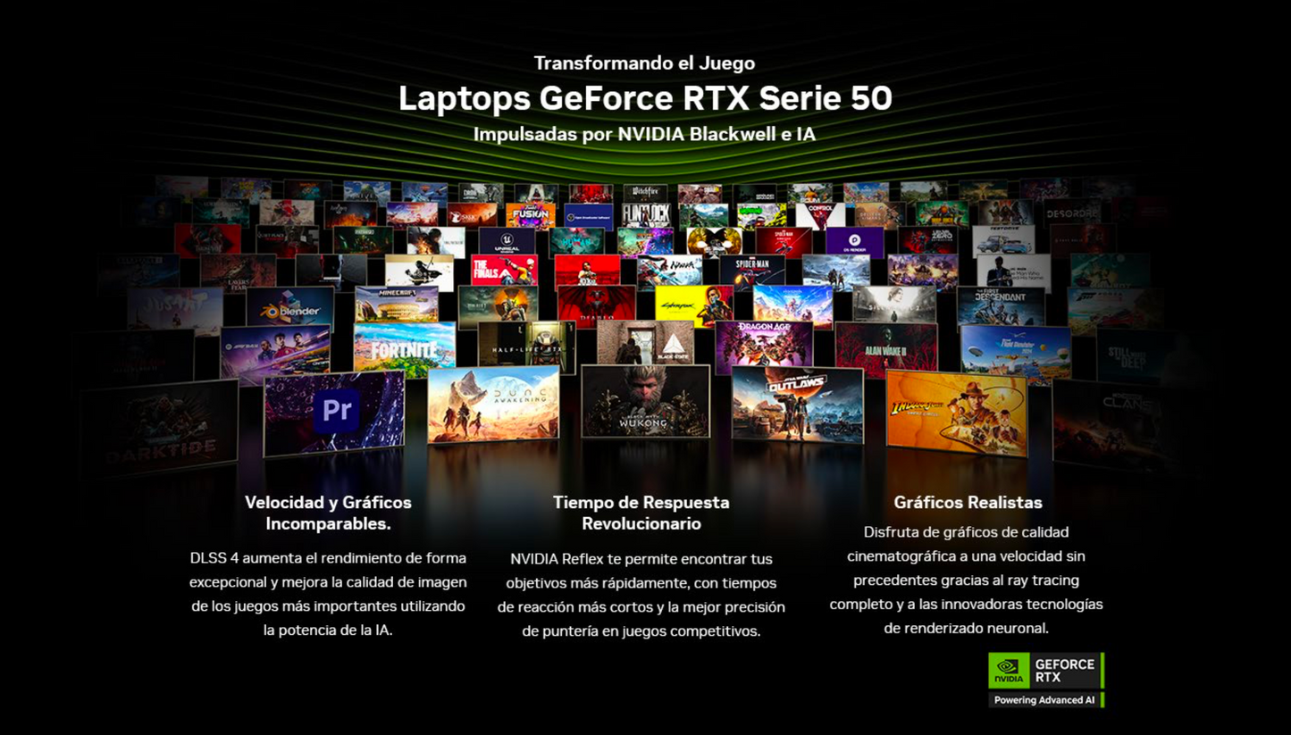 Laptop Gamer Gigabyte AERO X16 1VH 16" 2560x1600 AMD Ryzen AI 7 350 NVIDIA GeForce RTX 5060 Memoria RAM y SSD Configurable Windows 11 Home Español