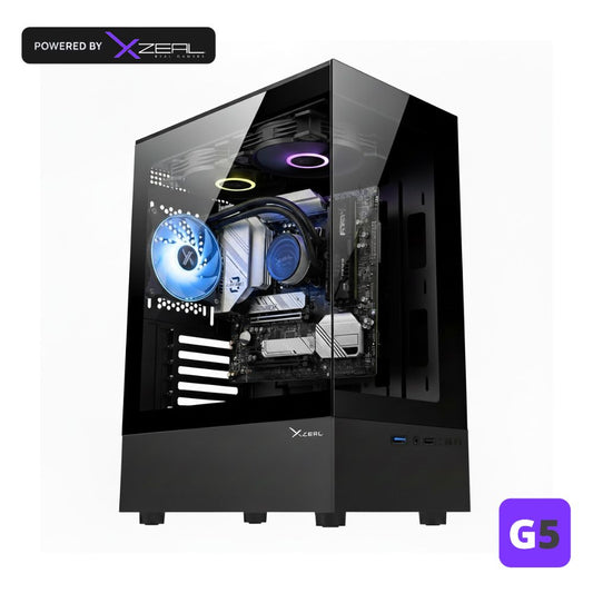 PC KRON PCKRON-10 Micro ATX Intel Core i5 con Intel UHD Graphics 770 Memoria RAM y SSD Configurable Enfriamiento Líquido ARGB Windows 11 Prueba