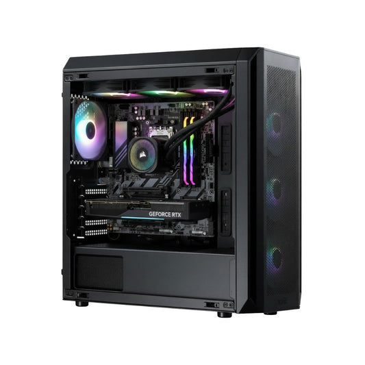 PC Gamer KRON PCKRON-14 Micro-ATX RTX 5070 AMD Ryzen 7 Memoria RAM y SSD Configurable Enfriamiento Líquido ARGB Windows 11 Prueba