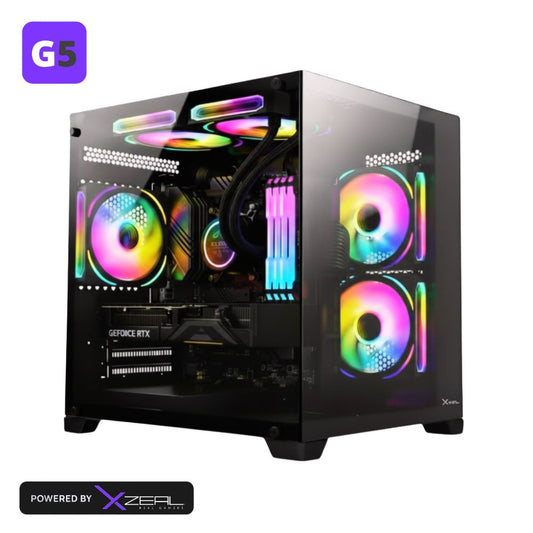 PC Gamer KRON PCKRON-9 Micro ATX Intel Core i9 GeForce RTX 5070 Memoria RAM y SSD Configurable Enfriamiento Líquido ARGB Windows 11 Prueba