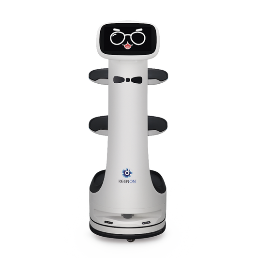 Robot de Servicio KEENON T8LS Sensor LIDAR Precisión Milimétrica Soporta 40kg Navegación Inteligente Control App Pasillos 55cm Garantía 3 Años