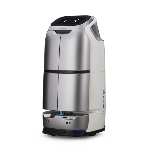 Robot de Servicio KEENON W3LS Sensor Láser Ubicación Precisa Elevator Rider Carga 20 kg Autonomía +9h Pasillos 70 cm Garantía 3 Años