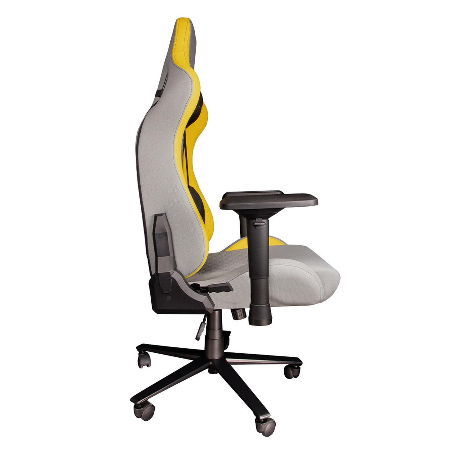 Balam Rush Silla Gamer Thunder Tour, hasta 150Kg, Gris/Amarillo