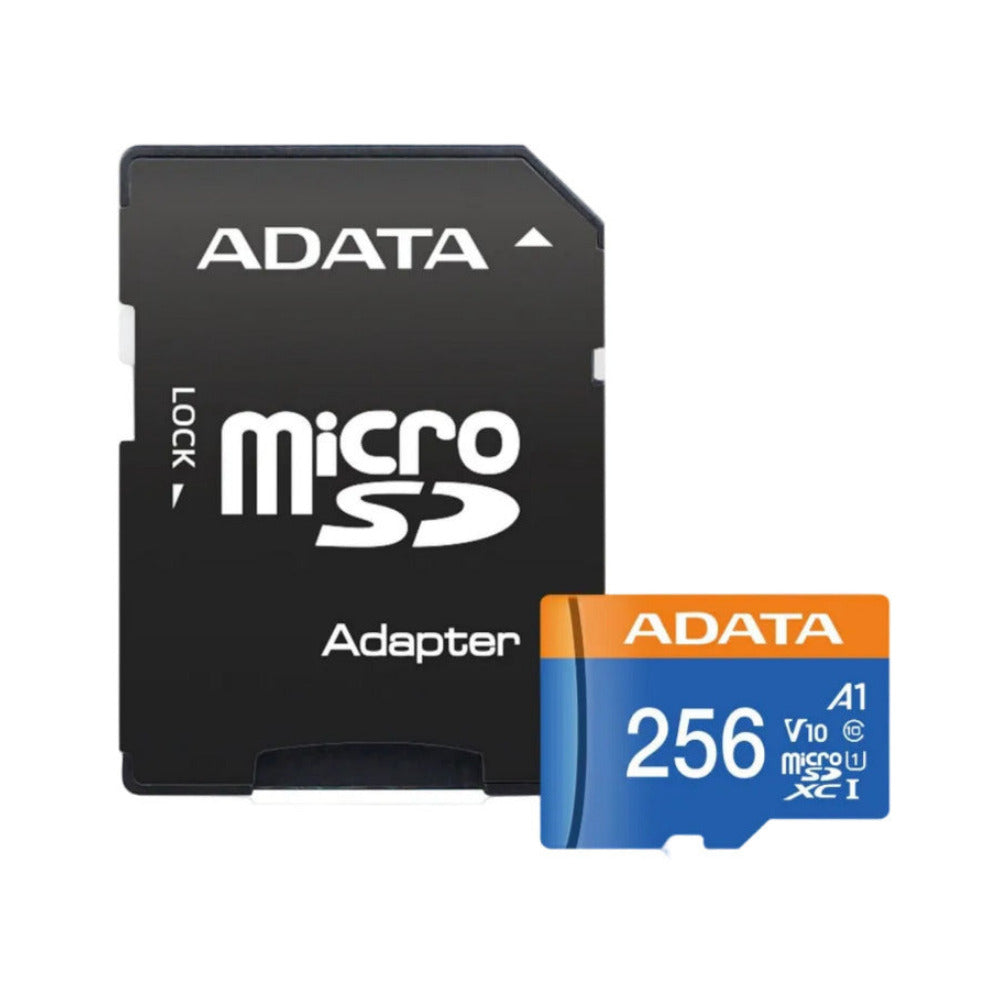 Memoria Flash Adata Premier | 256GB microSDXC | UHS-I Clase 10 A1 | Azul | AUSDX256GUICL10A1-RA1
