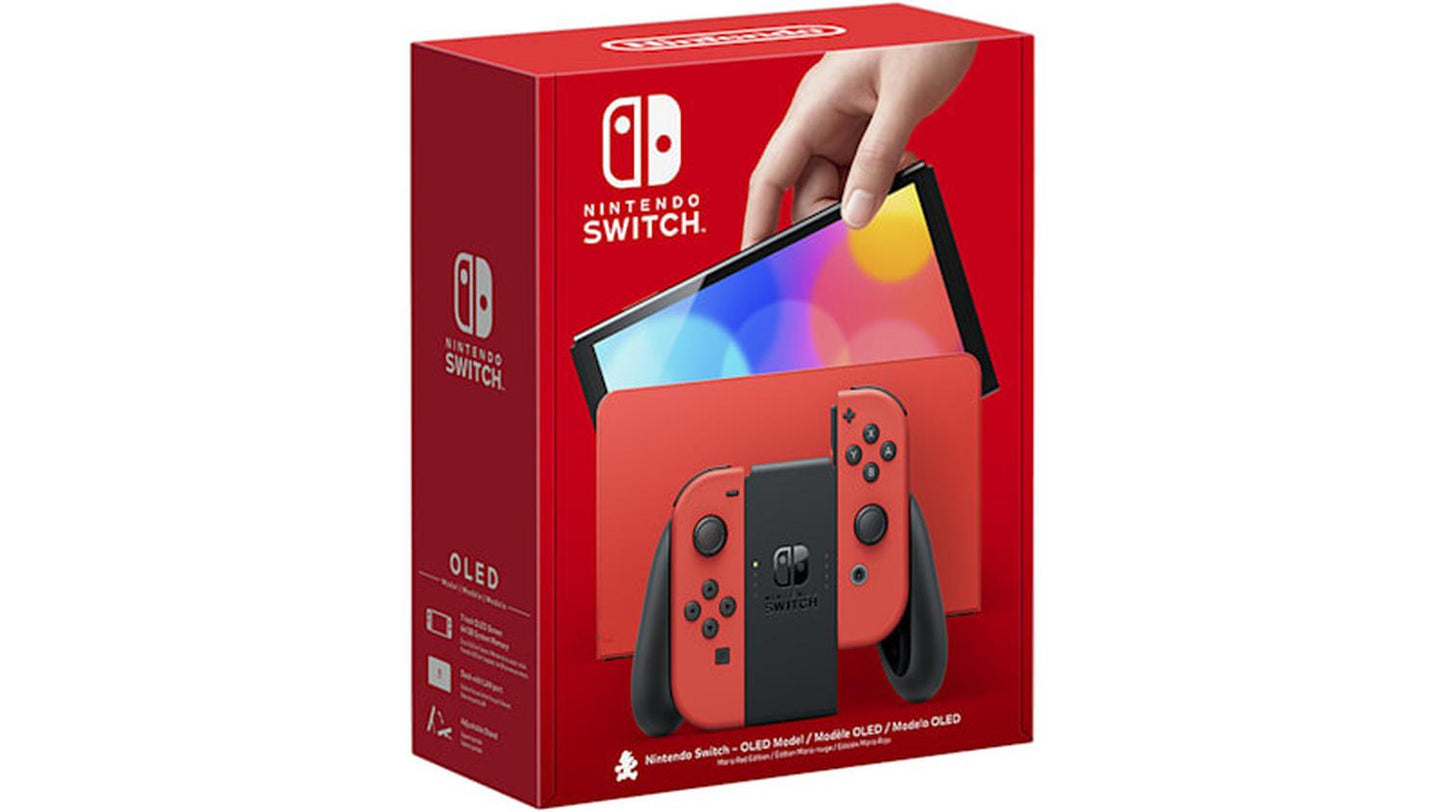 Nintendo Switch OLED 64GB, Wi-Fi, Edición Mario Red