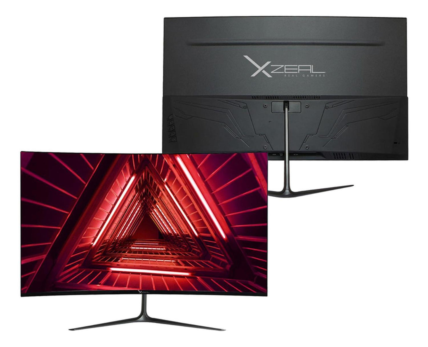 Monitor Gamer Curvo XZEAL XZ4010-1 27", Full HD, G-Sync/FreeSync, 165Hz, DisplayPort/HDMI, Negro/Rojo