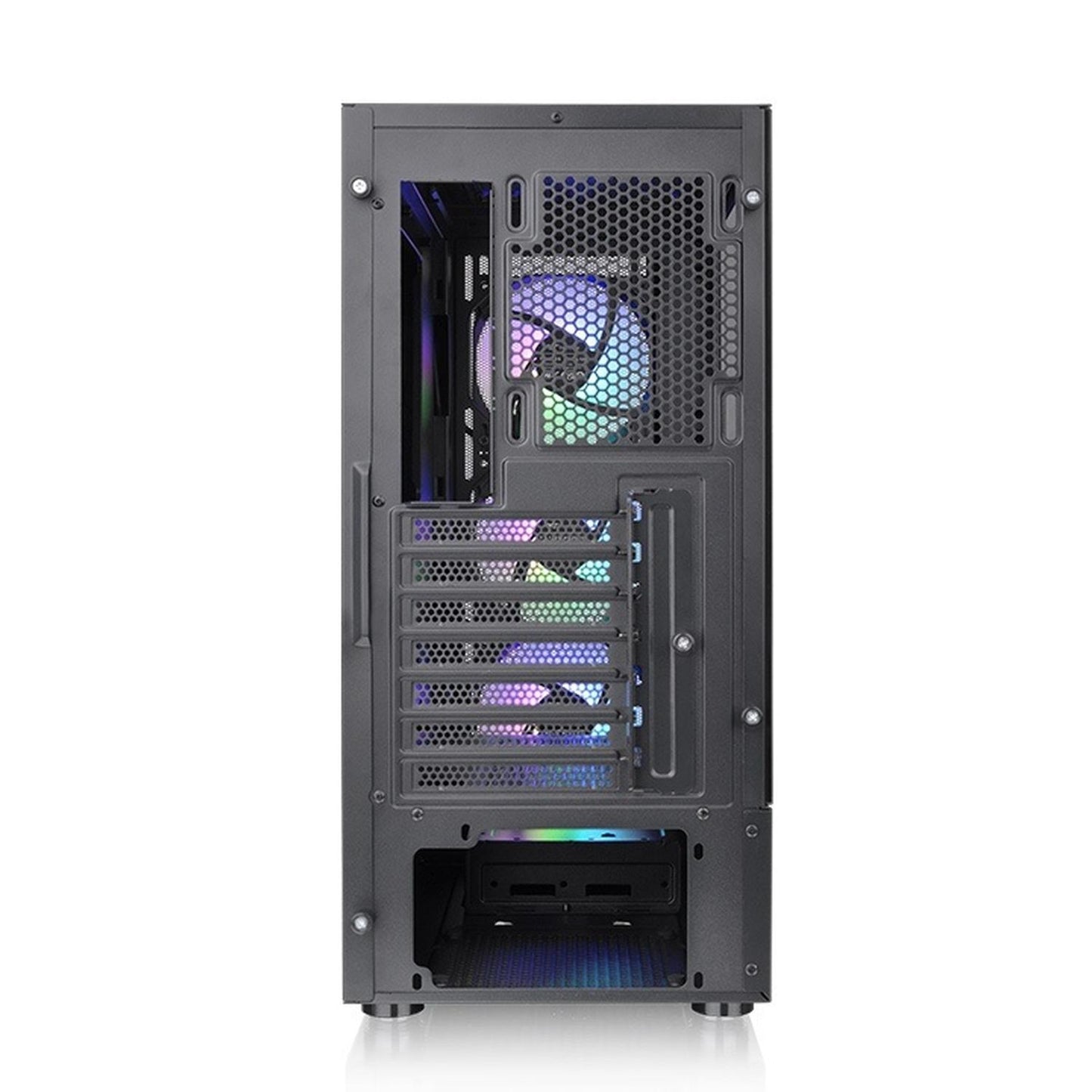 Gabinete Thermaltake S200 TG ARGB con Ventana, Midi-Tower, ATX/Micro ATX/Mini-ITX, USB 3.0, sin Fuente, 3 Ventiladores Instalados ARGB, Negro