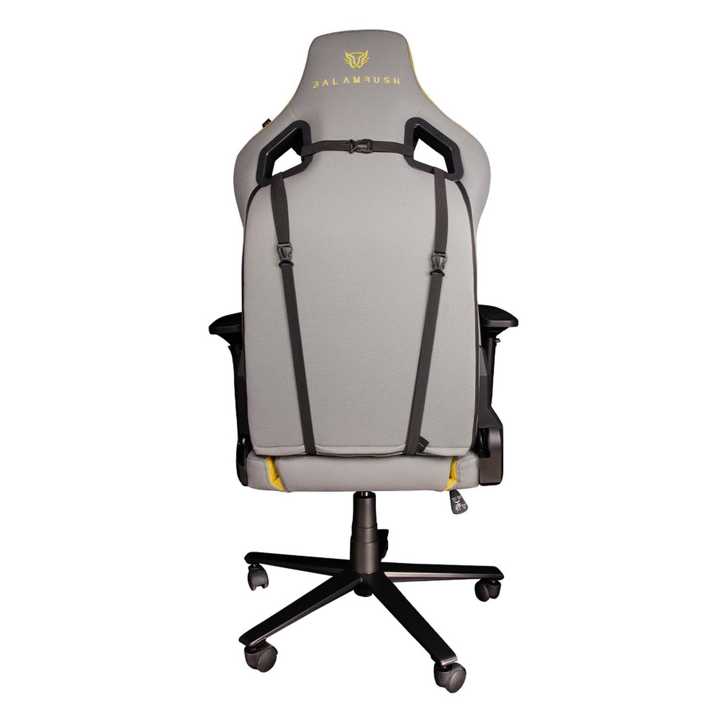 Balam Rush Silla Gamer Thunder Tour, hasta 150Kg, Gris/Amarillo