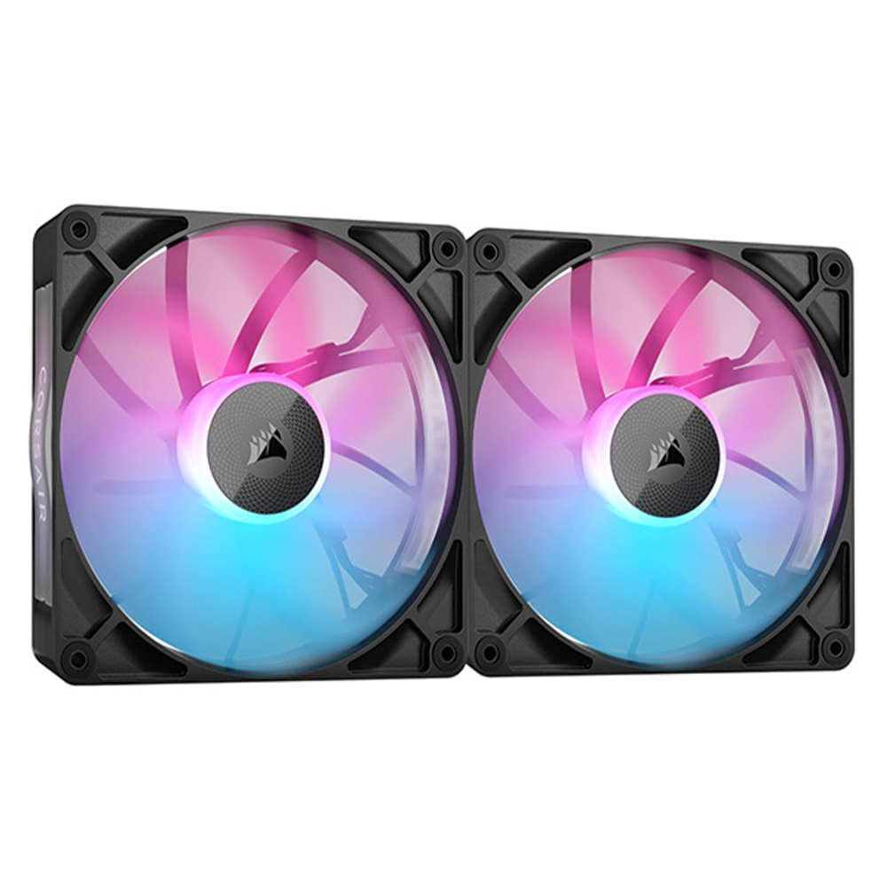 Kit de Ventiladores - Corsair iCUE LINK RX140 RGB | 140mm | 2 en 1 | Negro