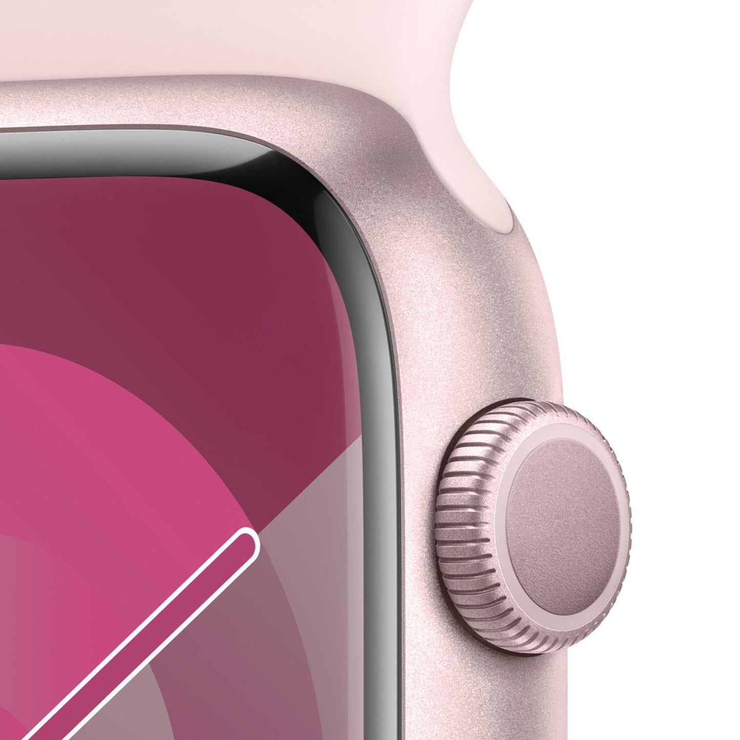 Apple Watch Series 9 GPS, Caja de Aluminio Color Rosa de 45mm