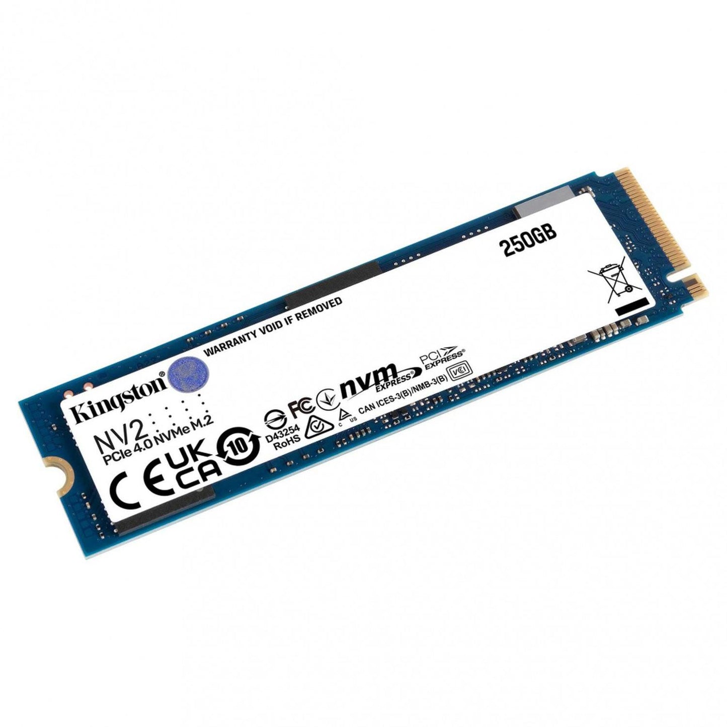 SSD Kingston NV2 NVMe, 250GB, PCI Express 4.0, M.2