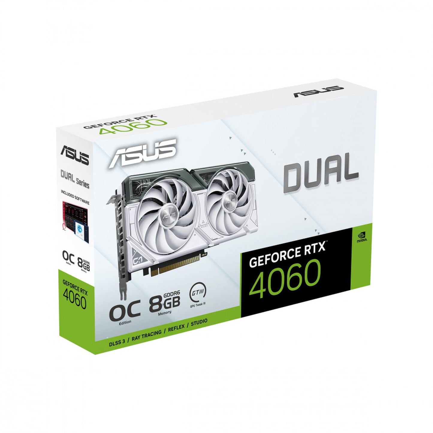 Tarjeta de Video ASUS NVIDIA Dual GeForce RTX 4060 White OC, 8GB 128-bit GDDR6, PCI Express 4.0