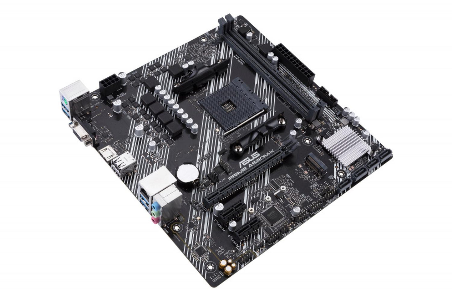 Tarjeta Madre ASUS micro ATX PRIME A520M-K, S-AM4, AMD A520, HDMI, 64GB DDR4 para AMD ― No es Compatible con Ryzen 5 3400G y Ryzen 3 3200G