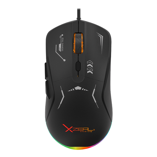 Mouse Gamer Xzeal XST-401 | RGB | 7,200 DPI | 6 Botones | Negro | XSAMGA2B