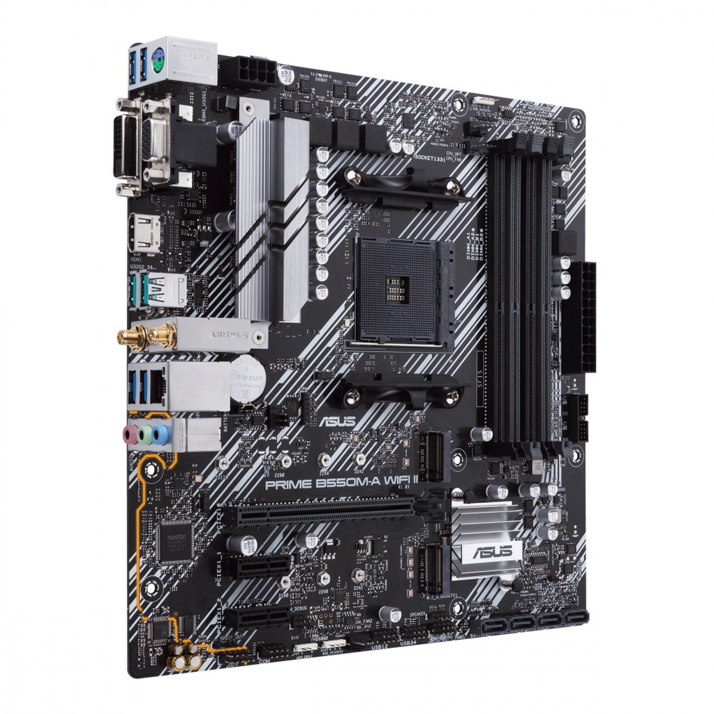 Tarjeta Madre ASUS Micro-ATX PRIME B550M-A WIFI II, S-AM4, AMD B550, HDMI, 128GB DDR4 para AMD ― Requiere Actualización de BIOS para la Serie Ryzen 5000